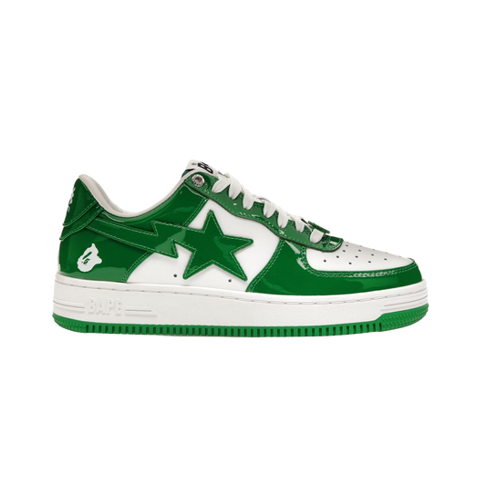 Bape STA Low Green Patent Leather