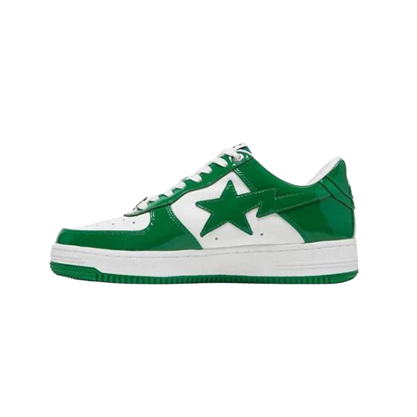 Bape STA Low Green Patent Leather