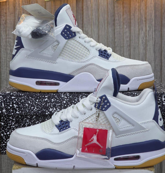 Air Jordan 4 White/Blue