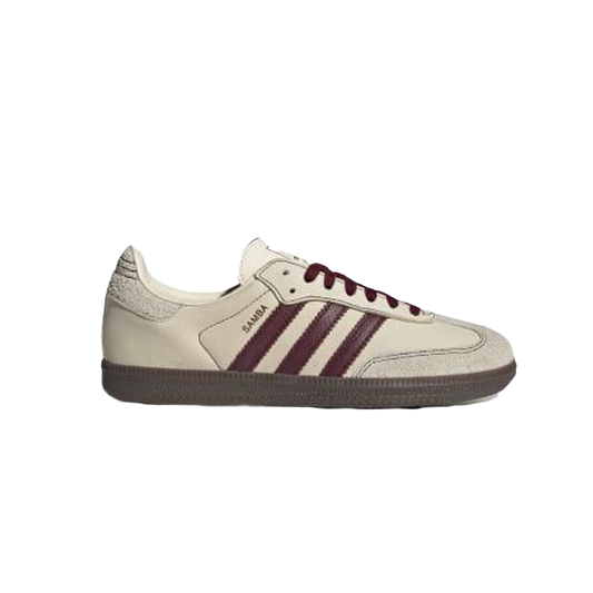 Adidas Samba OG White/Burgundy.